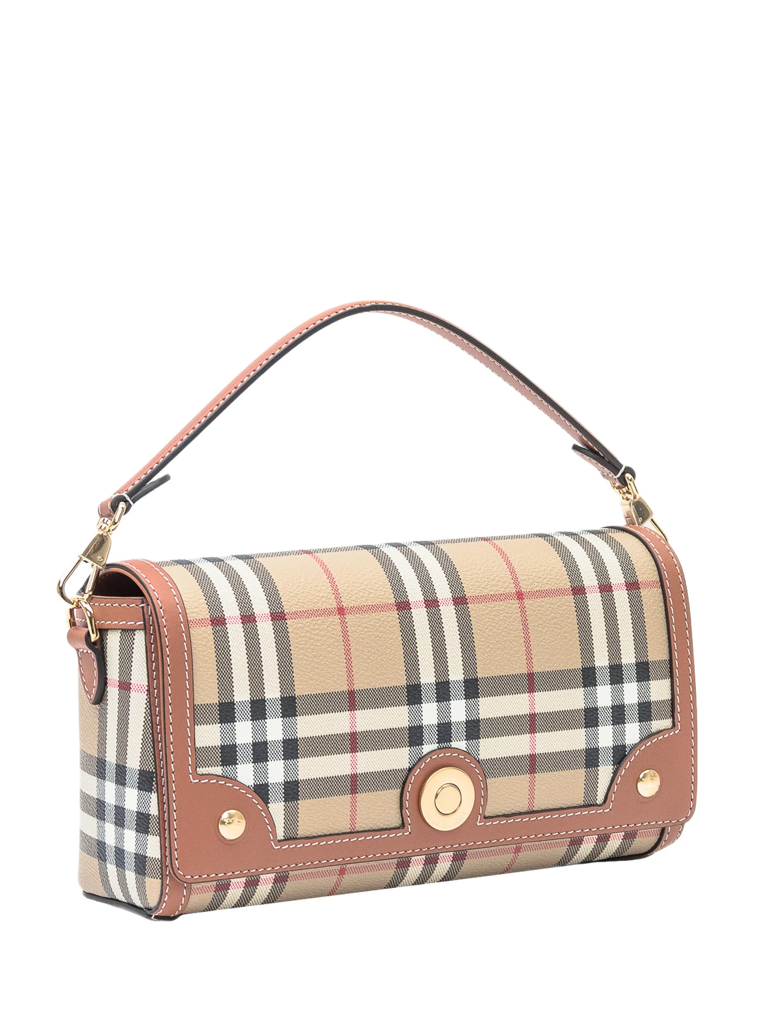 Borsa a Spalla con Motivo Check - Image 3