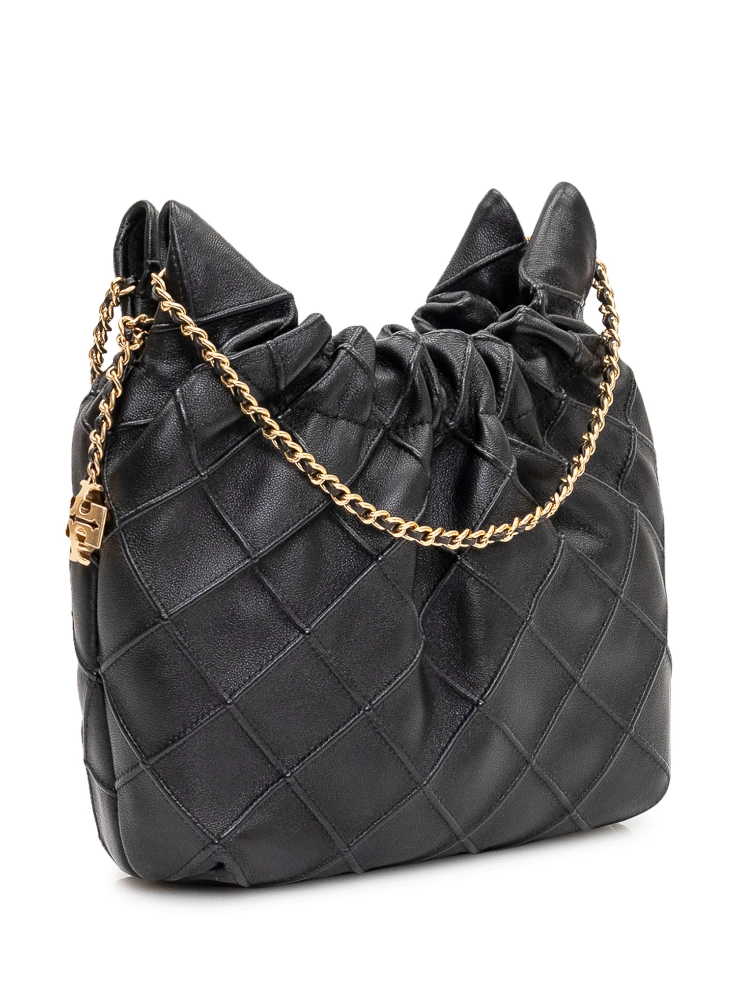 Borsa a Spalla Trapuntata con Catena - Image 3