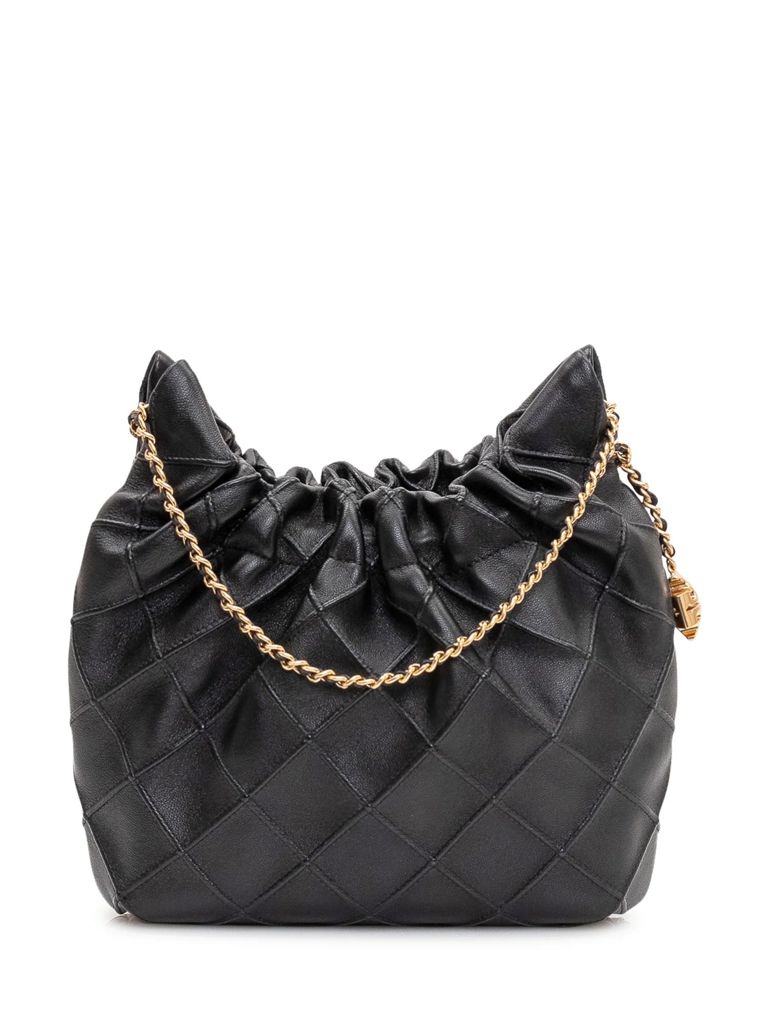 Borsa a Spalla Trapuntata con Catena - Image 4